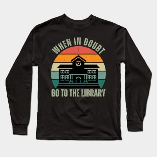 Book Lover Retro Long Sleeve T-Shirt